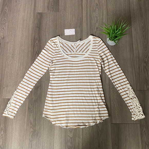 Free People Tops - Free People Toosaloosa Thermal Shirt Ivory Medium